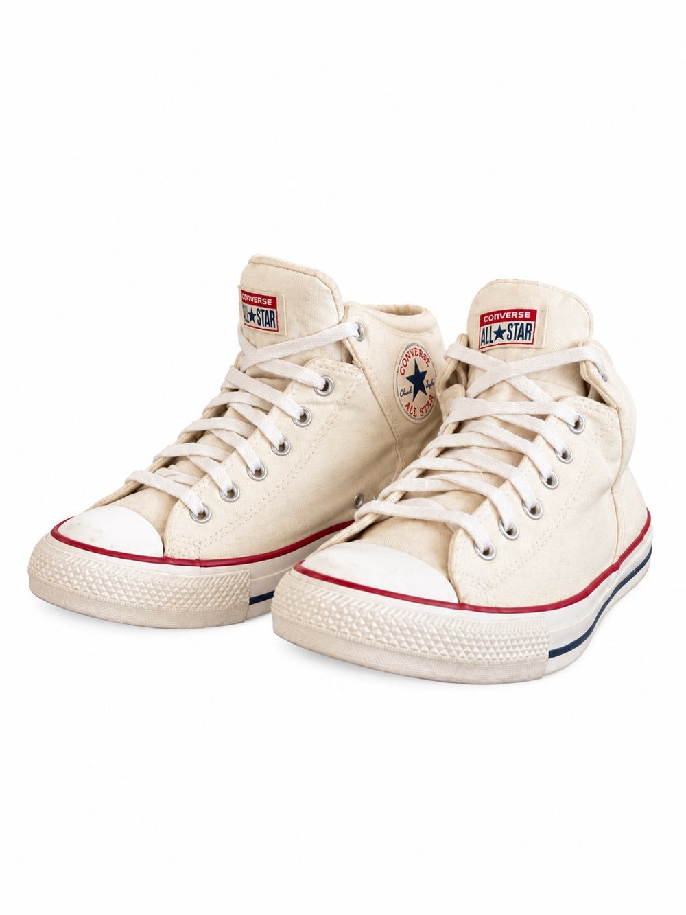 Converse Chuck Taylor All Star White High Top Sneakers – Men’s Size 12 GUC/Flaw